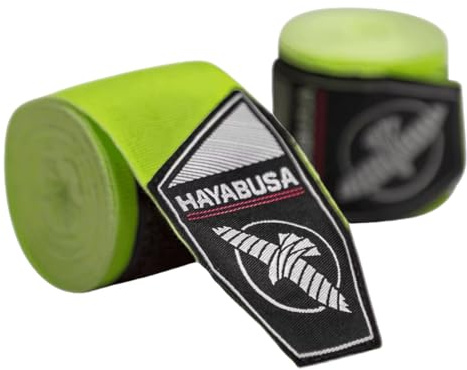 Hayabusa Bende da Boxe con Passante per Il Pollice, Stile Messicano 180/4 Metri, per Boxe, MMA, Kickboxing, Muay Thai e Arti Marziali (Verde)