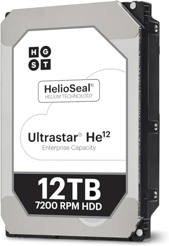 HGST Ultrastar He12 | HUH721212ALE601 | 0F27454 | 12TB 7200 RPM 256MB SATA 6.0Gb/s 3.5 Cache | 512E | BitLocker Hard Drive Encryption | Power Disable Function |