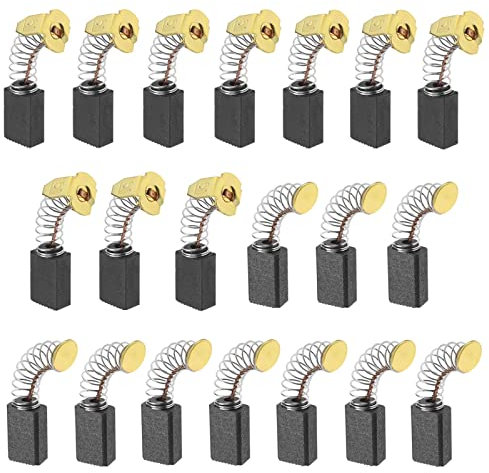 ECSiNG 20Pcs Motore Spazzole di Carbonio Sostituzione Universale Spazzola di Carbonio Accessori per Strumenti Elettrici Seghe Circolari Elettriche Erbatrici 5x8x12