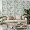 Arthouse Palm Wallpaper Tropical Jungle Leaves Brotanical White Green Nature