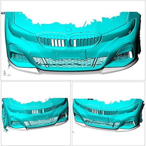 XUETAO Aileron de Menton en Fibre de Carbone Convient pour Mercedes Benz X253 GLC300 GLC300e Sport Sport-Utility 2020 + Pare-Chocs Avant Lip Spoiler Chin Splitter Body Kits de carrosserie