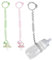 2 Correas Juguetes Bebé + 1 Correa Biberón, Correa de Silicona Multifunción para Tazas de Sorber Correa Elástica sin BPA para Niños, Correas para Juguetes de Bebé para Trona, Cochecito