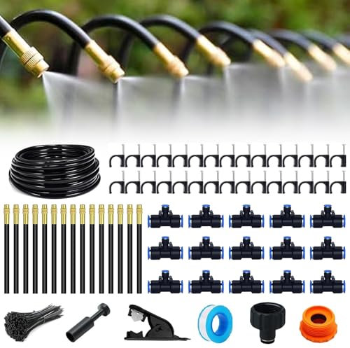 Système D'irrigation Jardin,Kit D'irrigation Goutte 15M,Kit Arrosage Automatique,kit Arrosage Goutte à Goutte,Système D'irrigation Automatique de Jardin à 360 °,pour Plantes de Jardin