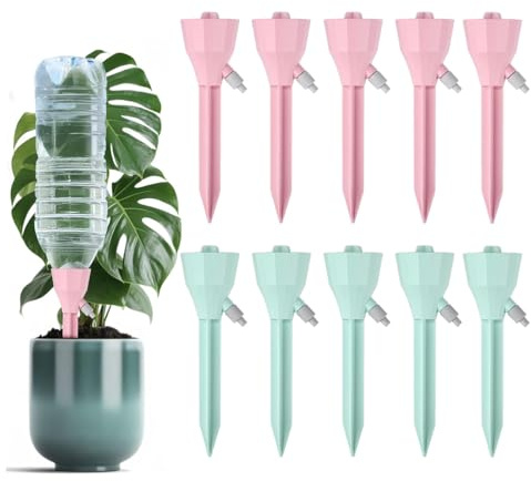 10 Pièces Arroseur automatique, arroseur pour plantes d'intérieur, adapté aux plantes en pot, arrosage des vacances, arrosage des plantes d'intérieur et d'extérieur sur le balcon