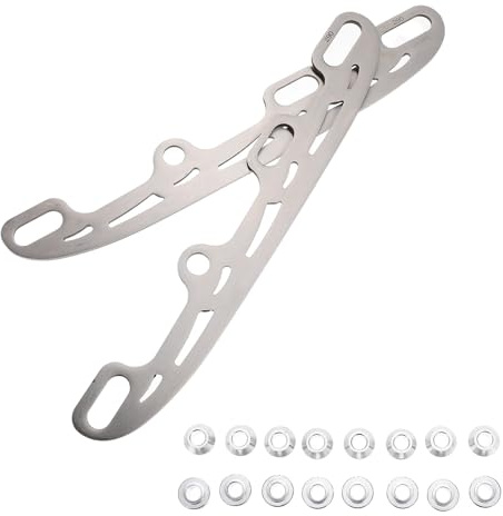 YARNOW Set Lame per Pattini in Metallo Sostituibili Lame per Scarpe da Pattinaggio su Ghiaccio Durevoli Lama Hockey 290Mm 16 Bordi di Ricambio Accessorio per Pattinaggio su Ghiaccio e