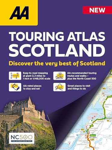 AA Touring Atlas Scotland 2026 spiral bound (AA Road Atlas) (UK Road Atlases) (AA Road Atlas Scotland)