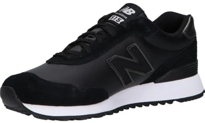 New Balance Women's 515 V3 Sneaker, Black/White/Aluminum Grey, 9.5
