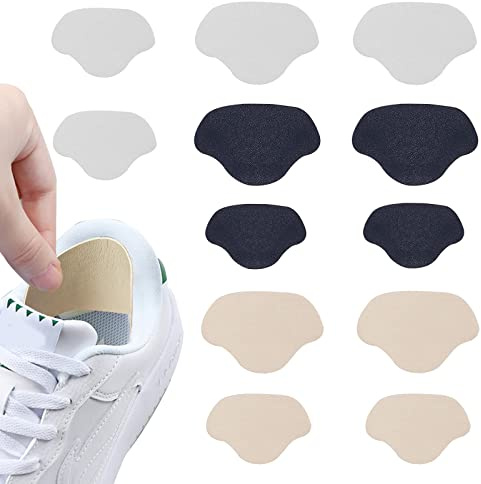 12 Pièces Réparation de Talon de Chaussure Patch, Patchs de Réparation autocollants Talon Chaussure Réparation Patchs Talon Patch de Réparation Sneaker Hole Repair Autocollant, grand et petit