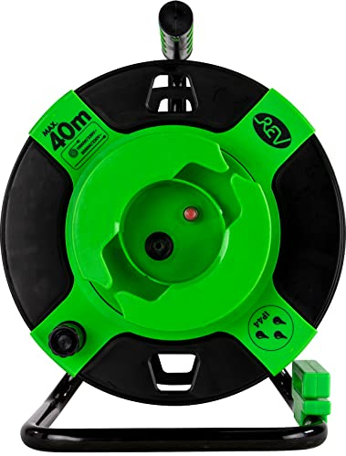 REV Avvolgicavo EX, IP44, 3000 W, avvolgicavo, tamburo vuoto, per esterni, verde