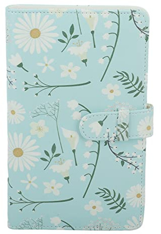 Album Photo pour Fujifilm Instax Mini Camera, 3 Pouces 108 Poches Album Photo en Cuir PU Livre de Stockage Photo, Doublure Intérieure Imperméable (Chrysanthème)
