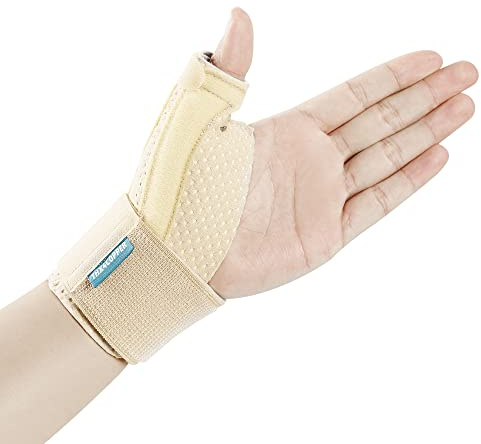 Thx4COPPER Reversible Stabilizzatore per pollice e polso Compressione Stecca per a pollice BlackBerry,dito a scatto, sollievo dal dolore, artrite, tendinite,Tutore dito stabile leggera traspirante