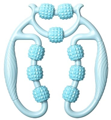 Juguta Rouleau Musculaire pour Jambes Rouleaux de Massage pour Muscles Rouleau Cellulite pour Cuisses Outil de Massage Équipement pour Coude Fitness,Rouleau de Massage Anti-Cellulite,Bleu