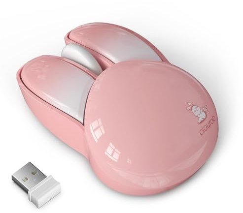 Kanin trådlös mus | Kaninpekare tyst | 2,4 G batteridriven | djurdesignkontroll | kompakt inmatningsenhet för bärbar dator PC skrivbordsspel