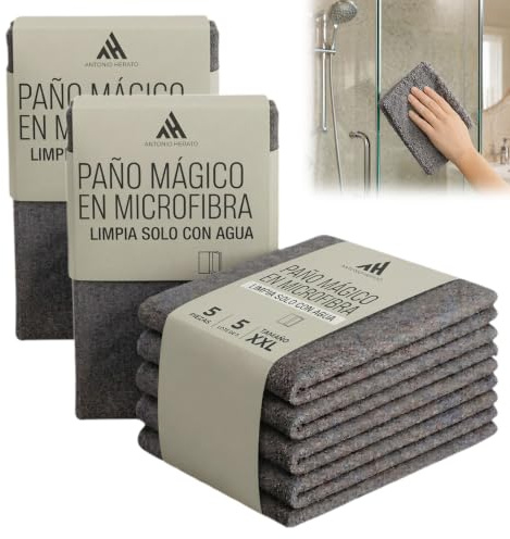Zonill Paños Magicos Antonio Herato Paños de Microfibra - 10 Unidades 30x40 cm - Paños de Limpieza Reutilizables Ultra Absorbentes sin Pelusas para Hogar, Cocina, Cristales y Ventanas