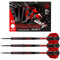 Harrows Wolfram Infinity 97% Tungsten Darts | Darts-Set mit Stahlspitze| 21g, 22g, 23g, 24g, 25g & 26g | Enthält Supergrip Fusion Shafts und 100 Micron Prime Flights (22g)