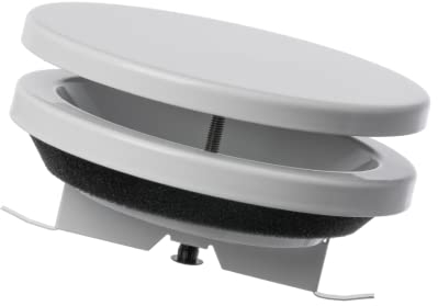 Ø 125mm / 5'' Adjustable Diffuser - Air Supply Valve - Ventilation Ducting Cover - Metal - White