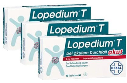 LOPEDIUM T akut bei akutem Durchfall Tabletten (3x 10St)