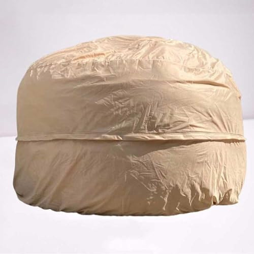 IJNBHU Bean Bag Inner Liner Cover, 5 6 7ft Inner Liner for Bean Bag Chair, Khaki, 180*90cm, Machine Washable, Durable