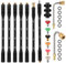 Pressure Washer Extension Wand: 7-Section Rod Compatible with Karcher 1/4 Quick Connect, with 6 Nozzle Tips and 2 Elbows, 4000PSI Anti-Breakage Extension Lance for Gutter & Surface Cleaning