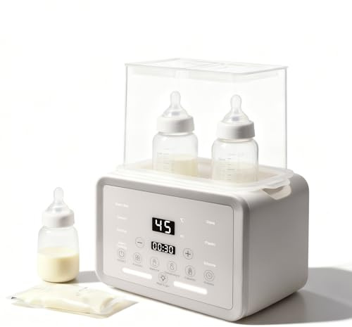 Chauffe Biberon, Chauffe Biberon Électrique Rapide 8-En-1, Stérilisateur Biberons, Chauffage 24 Heures, Chauffe-Aliments Bébé Multifonction Avec Écran Lcd Contrôle Précis De La Température