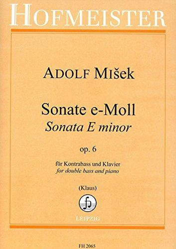 Sonate e-Moll opus.6: för kontrabas och pianon