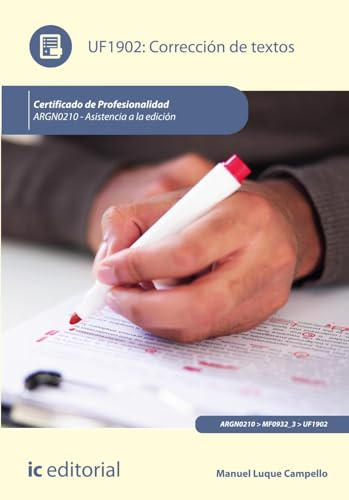 Corrección de textos. ARGN0210 - Asistencia a la edición (FORMACION)