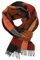 Rotfuchs Wollschal Winterschal Herrenschal weich & Warm Karo modisch Wolle Made in Germany (orange braun, 190 x 29 cm)