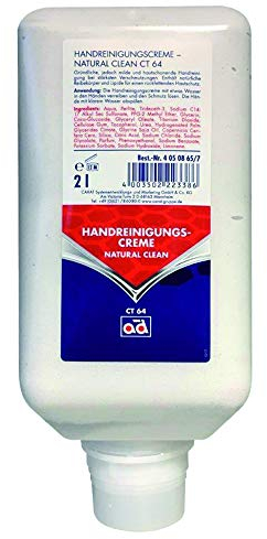 AD Chemie Handreinigungscreme Ct 64 2L Flasche Kanister Handwaschpaste Handreiniger Scrubs Seife Waschpaste Handreinigung Creme 100904-002-013