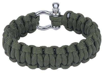 Alomejor Bracelet paracorde, résistant et léger Bracelet de Survie, Corde Solide pour randonneurs familles Voyageurs Camping randonnée kit Voyage