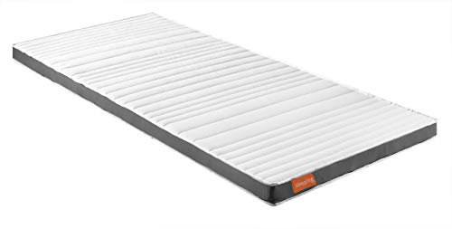 sleepling 196378 Duo Topper Visco & Kaltschaum | Memory Foam | orthopädische Matratzenauflage | für alle Matratzen und Betten | Made in EU | Ökotex | Waschbar 60 Grad | 120 x 200 x 6 cm, weiß