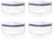 OXO Good Grips Pop-Behälter – luftdichte Lebensmittelaufbewahrung – 1,1 Qt quadratisch (4 Stück)