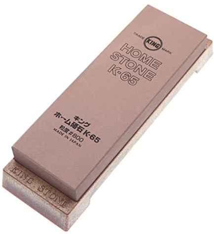 King - Pietra per affilare giapponese, grana 800, con supporto sintetico antiscivolo e stabilità all'uso Waterstone pietra ad acqua, fabbricazione giapponese