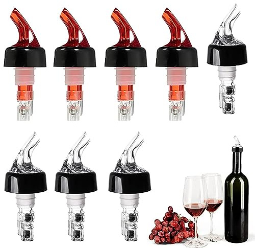 8 stycken burkflaska Pourer, snabbpourer för cocktails, flaskpourers dispenser för vine, kan vinskål, burkflaska för vin cocktail hem bar drycker vin cocktaildispenser