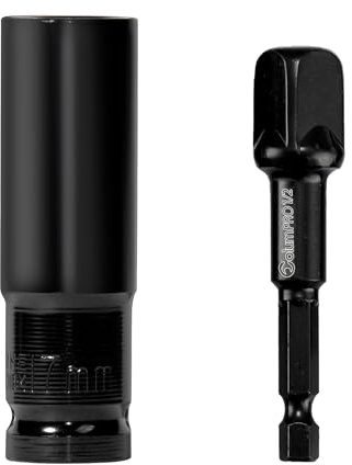 ColumPRO 1/2'' Impact Drive Socket Sets, 17mm 6-Point Impact Socket and 1/2'' Hex Shank Impact Adapter