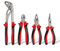 WALTER Zangen-Set 4 tlg.,1x Wasserpumpenzange 250mm, 1x Spitzzange 160mm, 1x Kombizange 160 mm, 1x Seitenschneider 160 mm, viele Anwendungszwecke, einfache Bedienung, Multifunktional einsetzbar