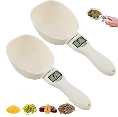Digital Measuring Spoon,Food Scale with Nutritional Calculator,800g Large Capacity Removable Handle LCD Screen Display,Kitchen Baking Weighing Pet Food (2)