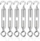 huruiurui M5 Tiranti per Filo Acciaio Tenditore Acciaio Tenditore Filo Stendibiancheria 304 Inox Tiranti Rete Recinzione Tenditori Regolabile per Recinzioni Supportos Piantes Tende Da Sole 6pcs