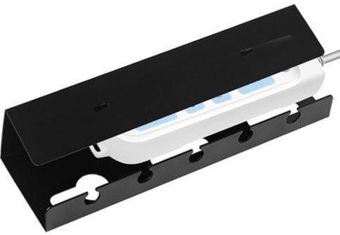 Nybhyjka Organizador De Cables Bajo Escritorio | Soporte Organizador para Regleta De Enchufes | Bandeja Adhesiva Sin Tornillos para Escritorio De Pie, Mesilla, Cocina Y Salón