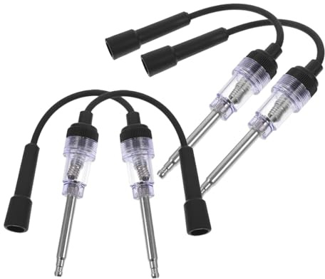 Parliky Comprobador de Bujías y Bobinas de Encendido para Coche 4 Piezas Compacto Portátil Herramienta de Diagnóstico Automotriz para Motor y Sistema de Ignición Profesionales y Principiantes