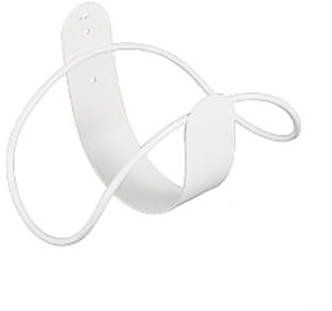 Wandmontierter Schlauchhalter für Gartenschlauchaufbewahrung, robuster Karbonstahl-Aufhänger mit 5 kg Tragkraft, platzsparendes Wandhalterungsdesign (215 x 135 mm, Blau (Weiß)