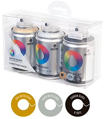 Pack 3 MTN Water Based Workshop Oro/Plata/Negro