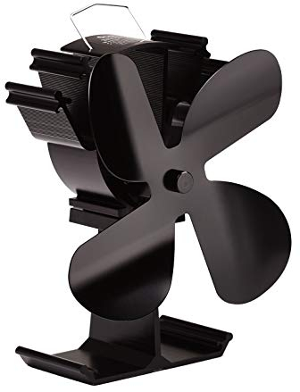 LUCKYDA Ventilateur à 4 pales alimenté par la chaleur pour poêle à bois/cheminée - Écologique et efficace