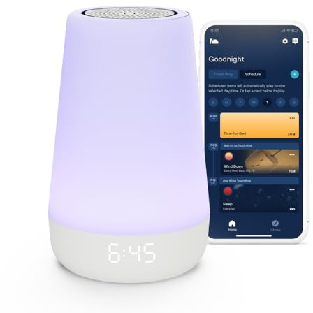 Hatch Baby Sound Machine, Night Light | Sleep Support | Registry Essential, Routine Builder, Time-to-Rise Alarm Clock, White Noise, Nursery Stories, Toddler Kids (Wi-Fi) (White)