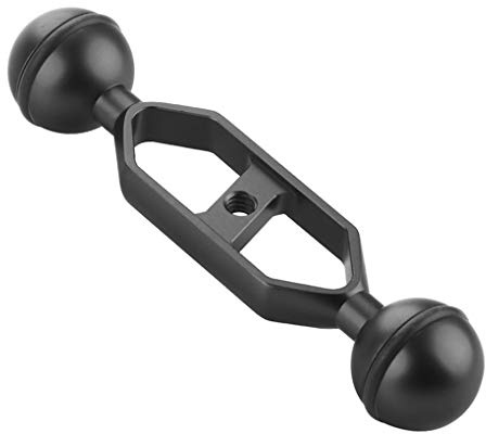 rongweiwang Plongée sous-Marine de lumière à Double Boule Bras articulé en Alliage d'aluminium Bras lumière caméra sous-Marine Accessoires Photo