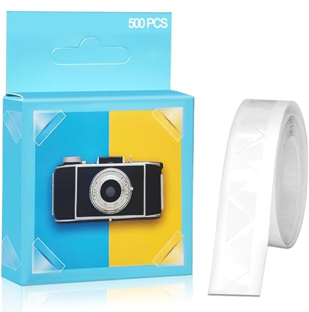 UEPOA Fotoecken Selbstklebend, 500 Stück Fotoecken für Fotoalbum Doppelseitig Selbstklebend Transparent Scrapbook Zubehör für DIY Scrapbooking Album Corner Tagebuch Fotos