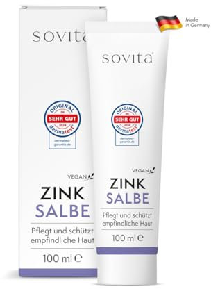 sovita Zink Salbe | Schutz & Pflege für empfindliche Haut | Vegan | 100ml