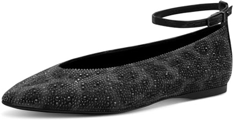 Tamaris Ballerina Strap 1-22162-45 Ballerine da Donna, Grigio Leopardo, 39 EU
