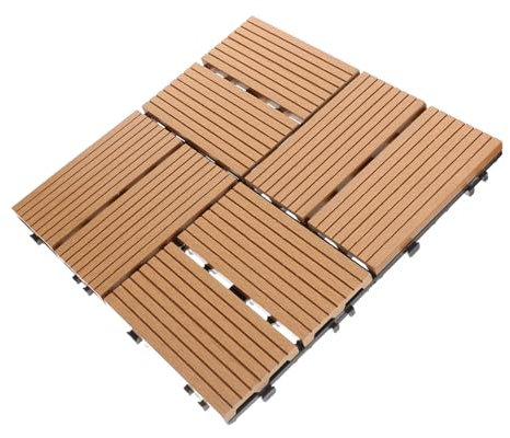 Angoily 1pezzo Per Deck Interlocking Facile Installazione Diy Resistente Sole e Colore Giallo