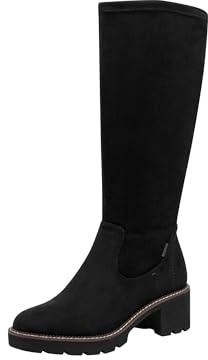 Tamaris Duo-Tex - Botas Altas para Mujer, Color Negro, Talla 38 EU, Negro, 38 EU