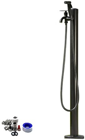 Colonne a Eau de Jardin Robinet Exterieur Fontaine de Jardin Réservoir Antigel Cylindrique en Acier Inoxydable avec Robinet Et Pistolet Pulvérisateur pour Terrasse Ou Jardin (95 cm)